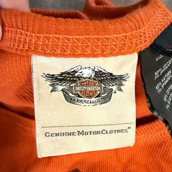 Harley-Davidson Women's Bold Orange Tank Top - Picture 6 of 8